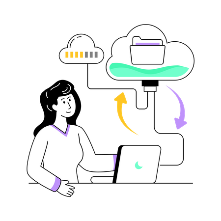 Data Backup  Illustration