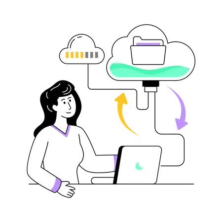 Data Backup  Illustration