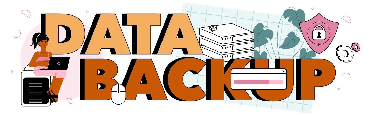 Data backup  Illustration