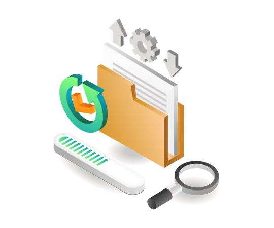 Data Backup Portal  Illustration