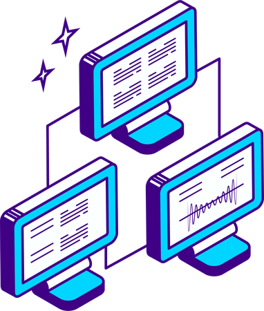Data center connection  Illustration