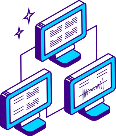 Data center connection  Illustration