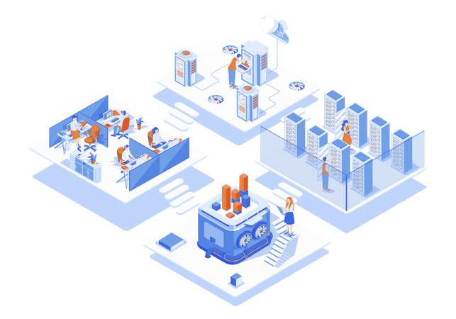 Data Center  Illustration