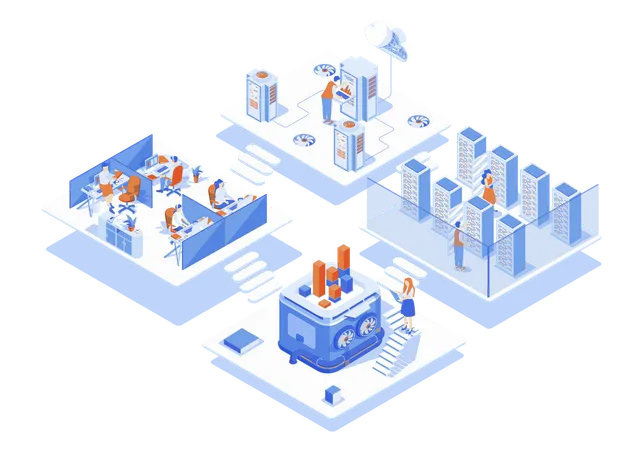 Data Center  Illustration