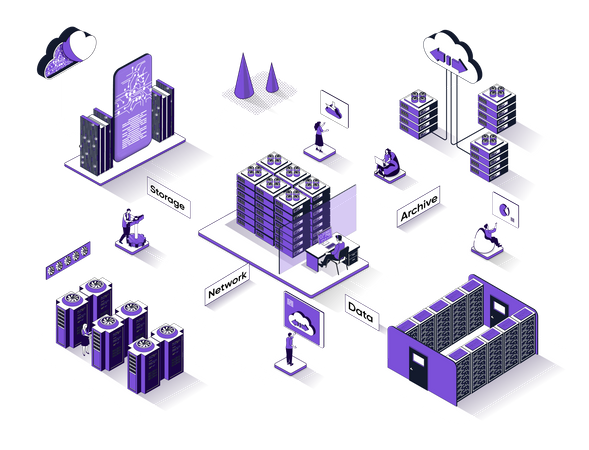 Data center  Illustration