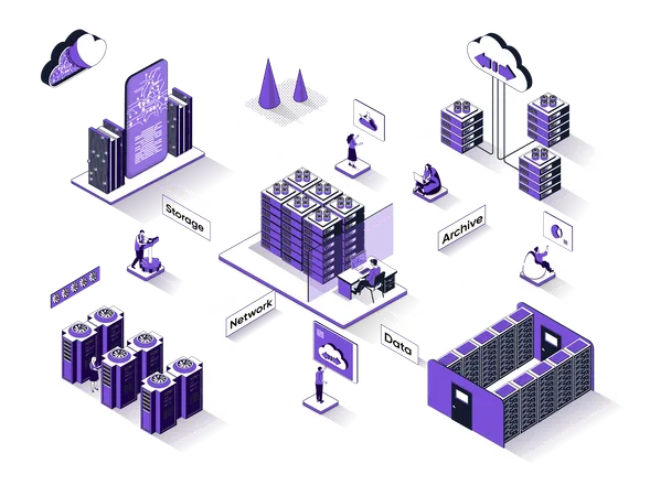 Data center  Illustration