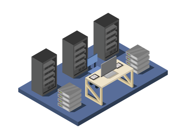 Data Center  Illustration