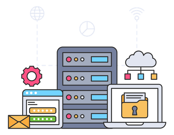 Data Center  Illustration