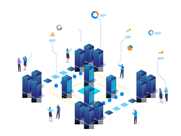 Data center  Illustration