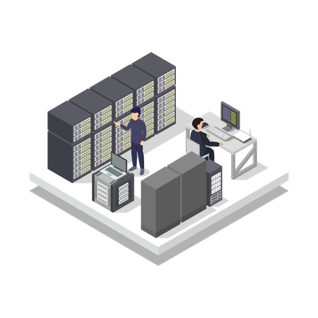 Data Center  Illustration