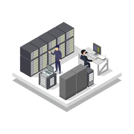 Data Center  Illustration