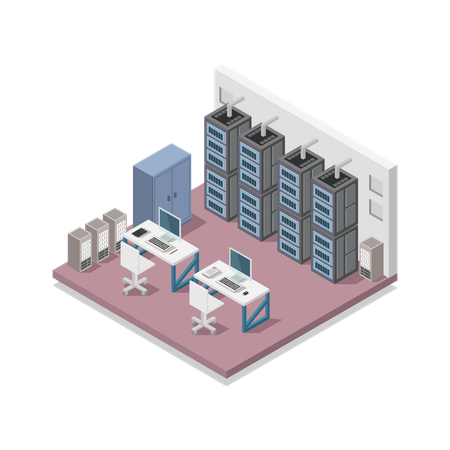 Data Center  Illustration