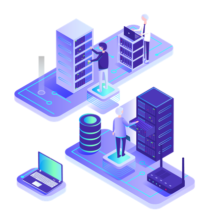 Data center  Illustration