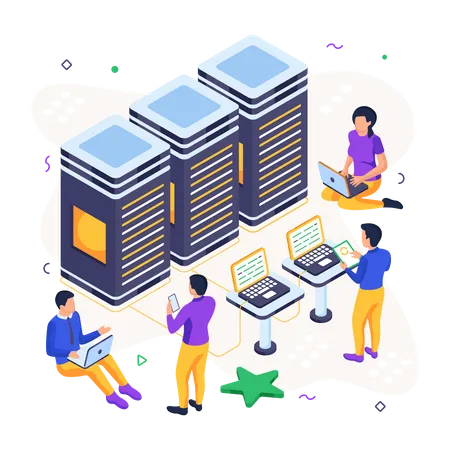 Data Center  Illustration