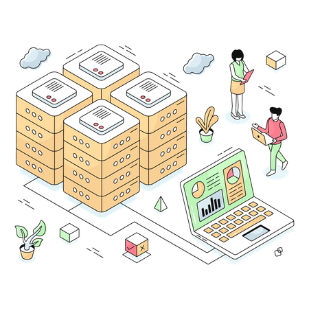 Data Center  Illustration