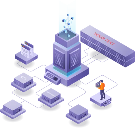 Data Center  Illustration