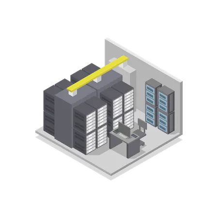 Data Center  Illustration