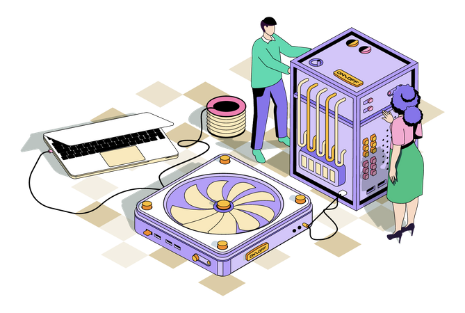 Data center  Illustration