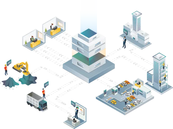 Data Center  Illustration