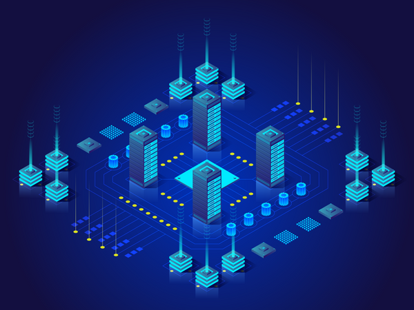 Data Center  Illustration