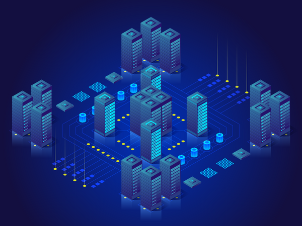 Data Center  Illustration