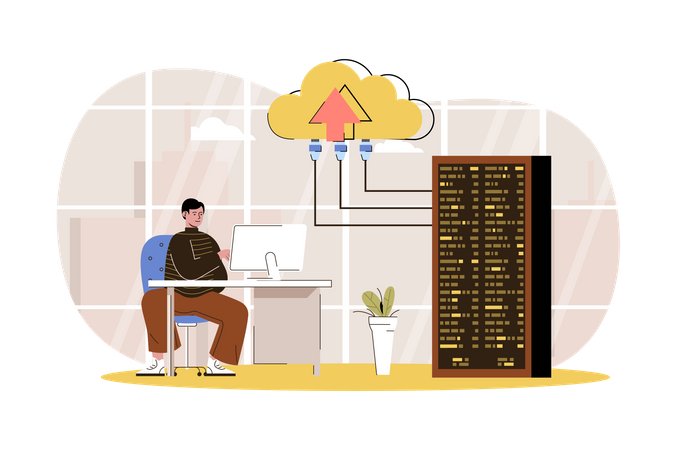 Data center  Illustration