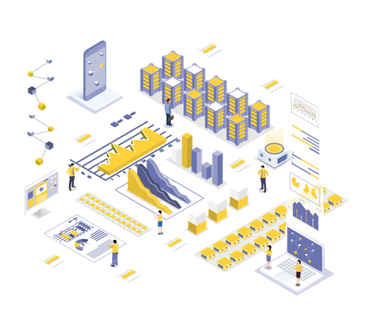 Data Center Management  Illustration