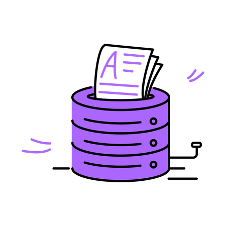 Data digitalisation  Illustration