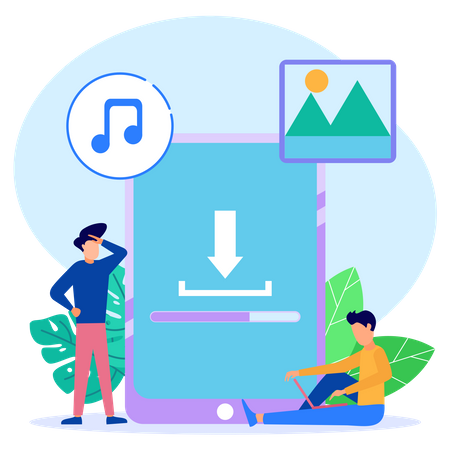 Data Downloading  Illustration