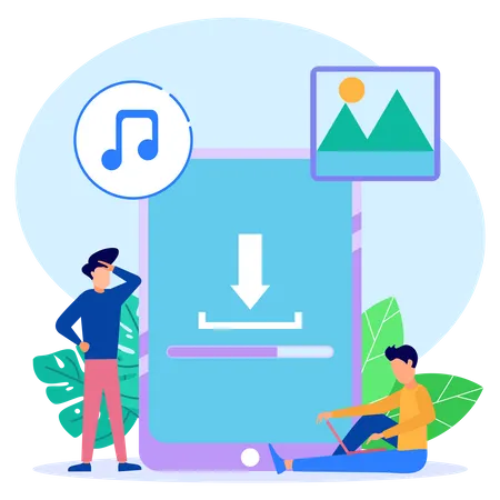 Data Downloading  Illustration