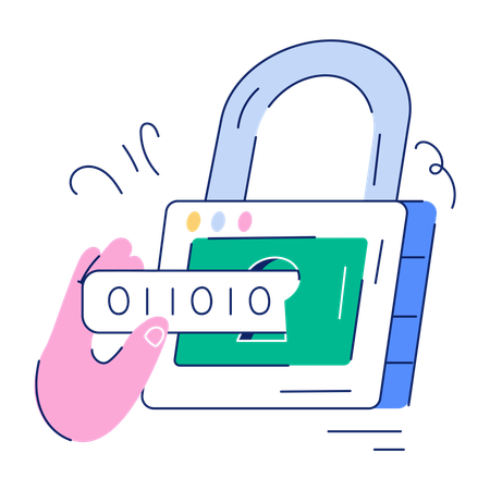 Data Encryption  Illustration