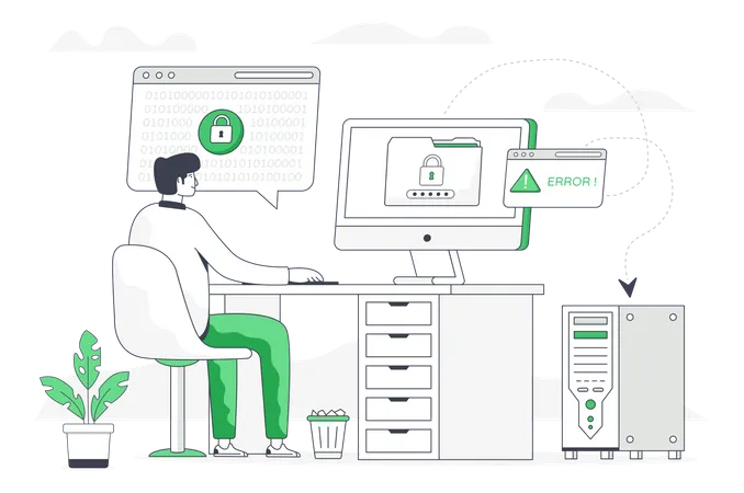 Data Encryption  Illustration