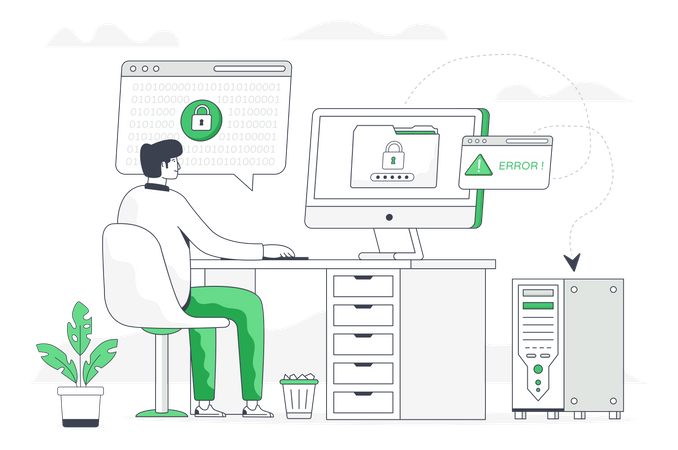 Data Encryption  Illustration