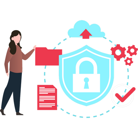 Data Encryption  Illustration