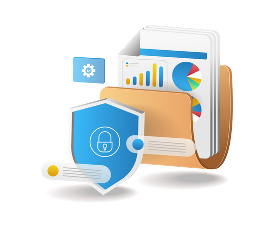 Data folder security  イラスト