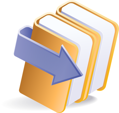 Data folder data transfer  Illustration