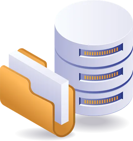 Data folder with server  Illustration