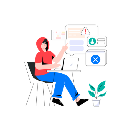 Data Hacking  Illustration