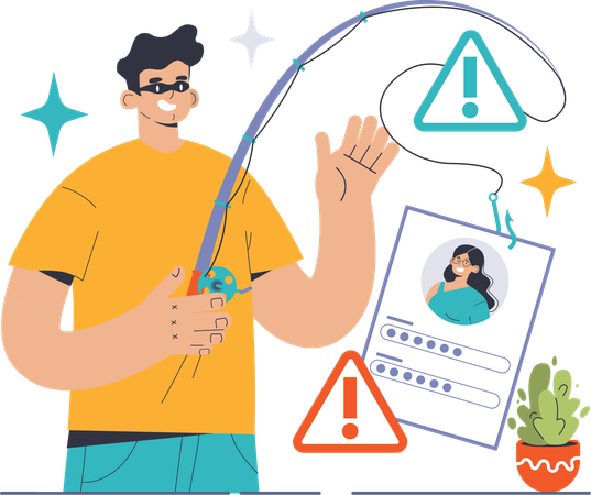 Data hacking  일러스트레이션