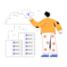 data hosting illustration svg