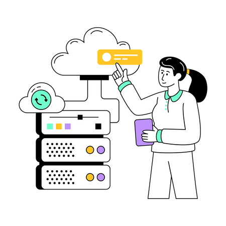 Data Hosting  Illustration