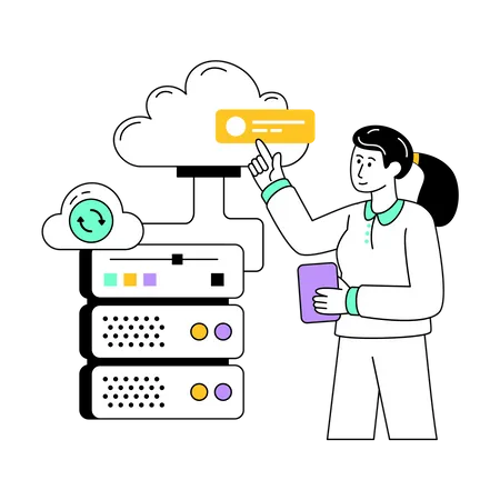 Data Hosting  Illustration