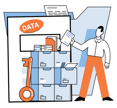 Data management and privacy  Illustration