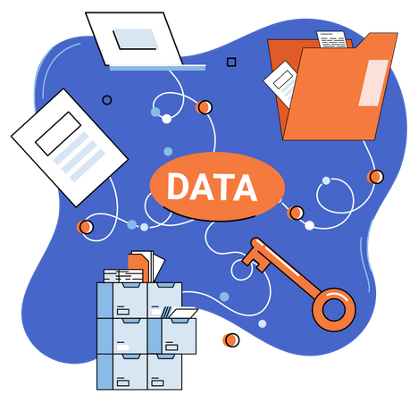 Data management and data protection  Illustration