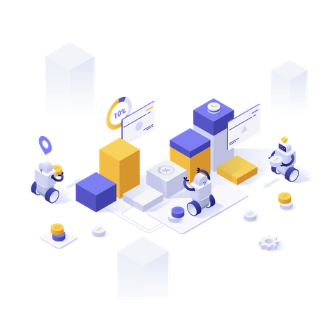 Data management automation  Illustration