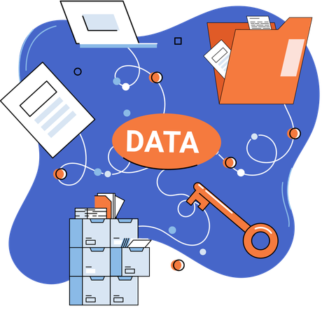 Data management  Illustration