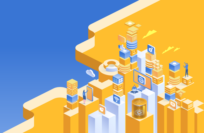 Data network management  Illustration