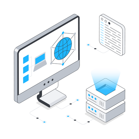 Data Networking Illustration