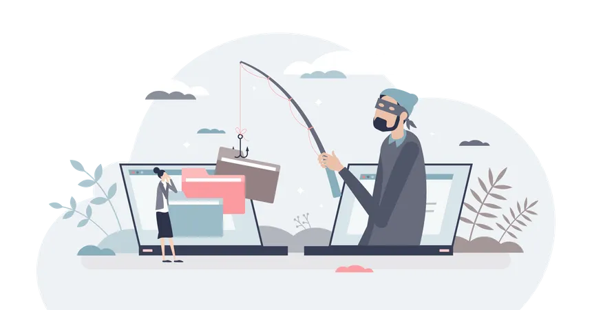 Data phishing  Illustration