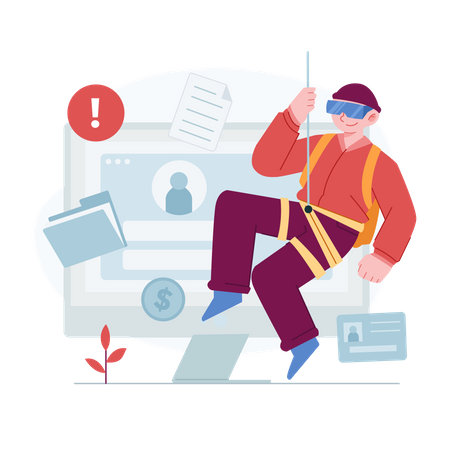 Data Phishing  일러스트레이션